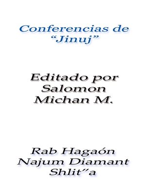 cover image of Conferencias de Jinuj